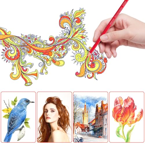 ROCOD 12-Color Colored Pencils Professional Coloring Pencils for Adults Art Color Drawing - Image 4