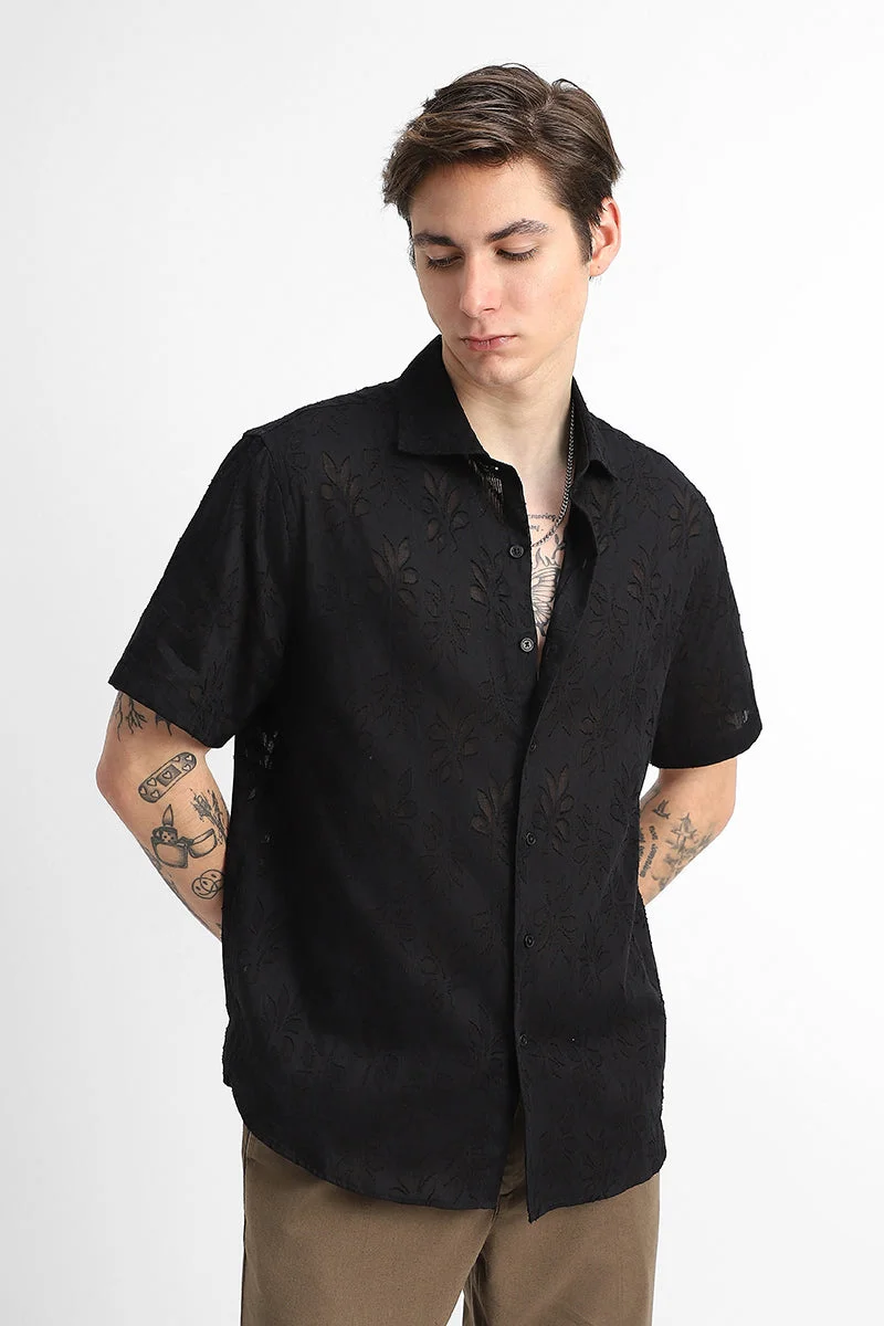 SNITCH Jacquard Regular Fit Shirt
