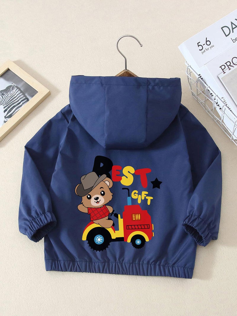 Boys' Spring Coat Children'S Coat Boys' Spring Jacket Clothes Boys' Baby Hooded Top Trendy - Image 3