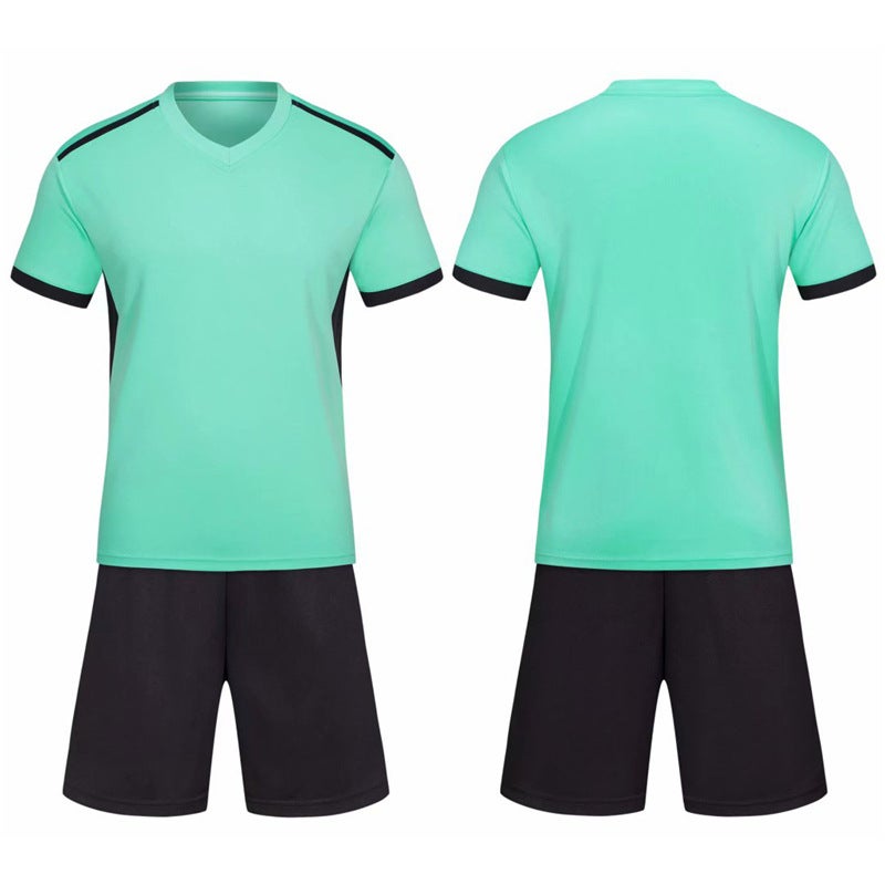 Football Clothes Children'S Men'S And Women'S Sports Suit Summer Breathable Short-Sleeved Football Training Jersey For Primary And Middle School Students - Image 1