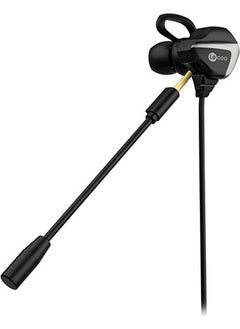 lecoo Lenovo HT105 3.5mm Jack In-Ear Gaming Headset with Removable Microphone Black  - Image 1