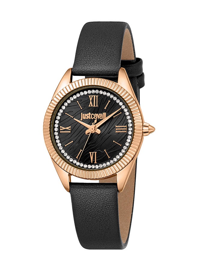 Just Cavalli جست كافالي ليدي أماليبي JC1L388L0035 - ساعة نسائية جلدية كوارتز 3 عقارب - Image 1