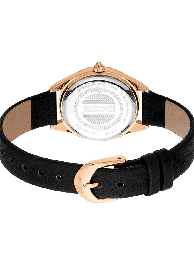 Just Cavalli جست كافالي ليدي أماليبي JC1L388L0035 - ساعة نسائية جلدية كوارتز 3 عقارب - Image 3