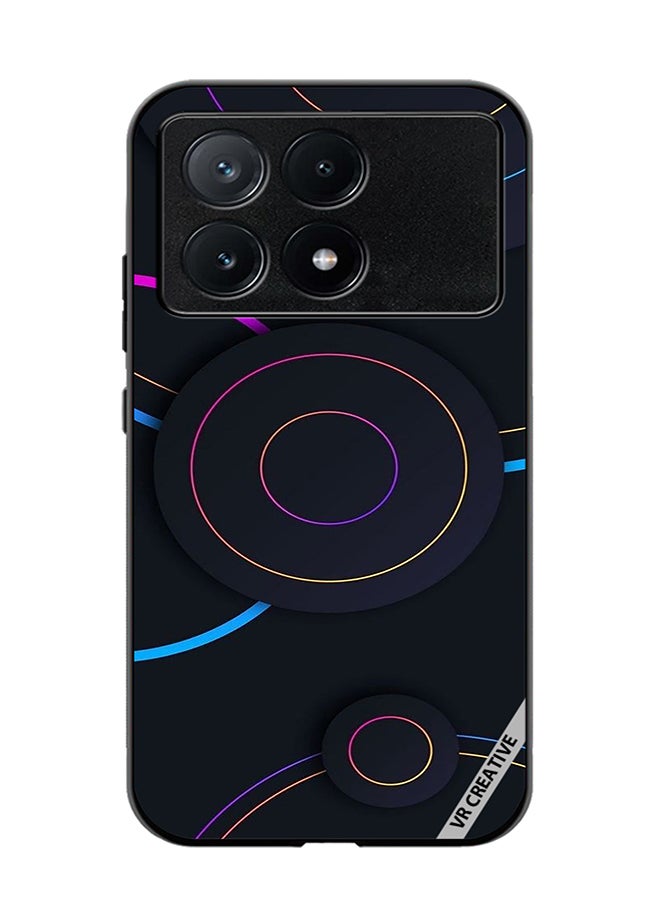 VR CREATIVE Protective Case Cover For Xiaomi Poco X6 Pro Circles Dots Design Multicolour - Image 1