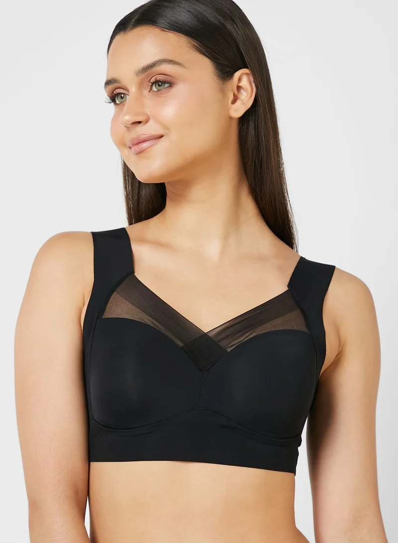 Ginger Mesh Trim Sports Bra
