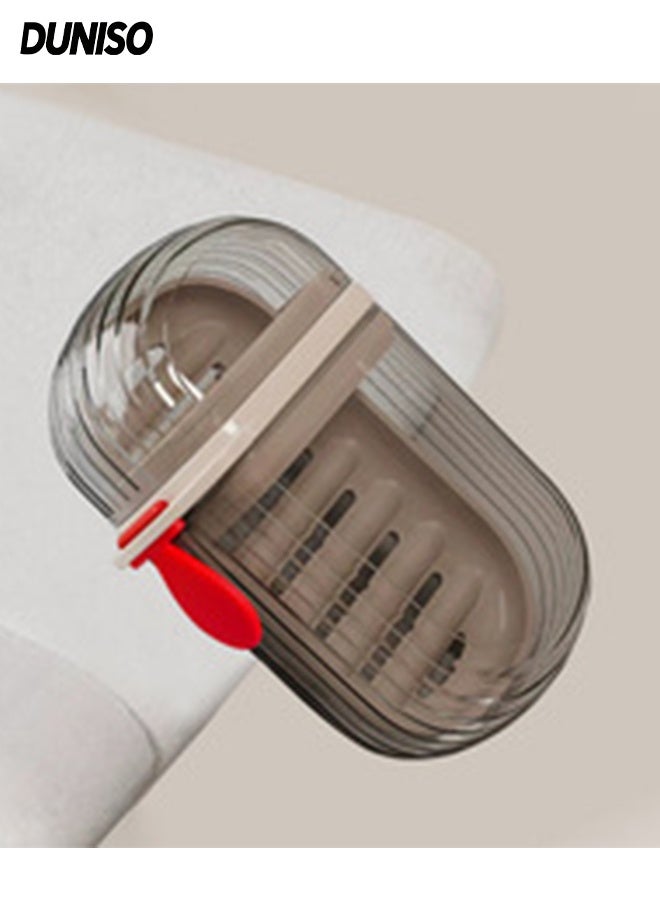 DUNISO Travel Soap Case,Leakproof Soap Box with Lid,Portable Bar Soap Holder,Removable and Washable Soap Container,Durable and sturdy, Double-Layer Design,for During Travel, Camping, Hiking, Gym and Outdoor Use - Image 1