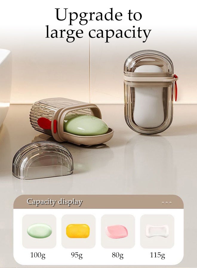 DUNISO Travel Soap Case,Leakproof Soap Box with Lid,Portable Bar Soap Holder,Removable and Washable Soap Container,Durable and sturdy, Double-Layer Design,for During Travel, Camping, Hiking, Gym and Outdoor Use - Image 3