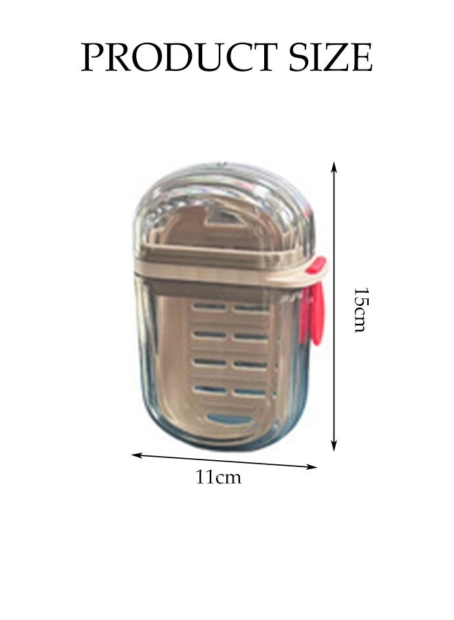 DUNISO Travel Soap Case,Leakproof Soap Box with Lid,Portable Bar Soap Holder,Removable and Washable Soap Container,Durable and sturdy, Double-Layer Design,for During Travel, Camping, Hiking, Gym and Outdoor Use - Image 2