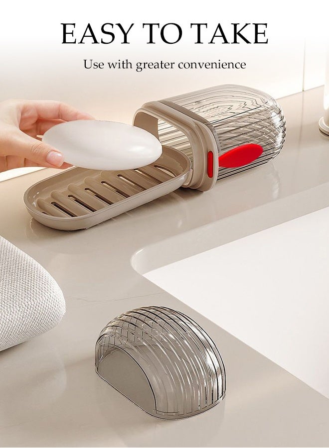 DUNISO Travel Soap Case,Leakproof Soap Box with Lid,Portable Bar Soap Holder,Removable and Washable Soap Container,Durable and sturdy, Double-Layer Design,for During Travel, Camping, Hiking, Gym and Outdoor Use - Image 5