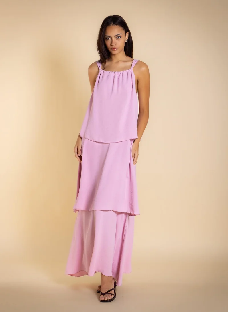 شايبس MIDI RUFFLE DRESS WITH JACKET