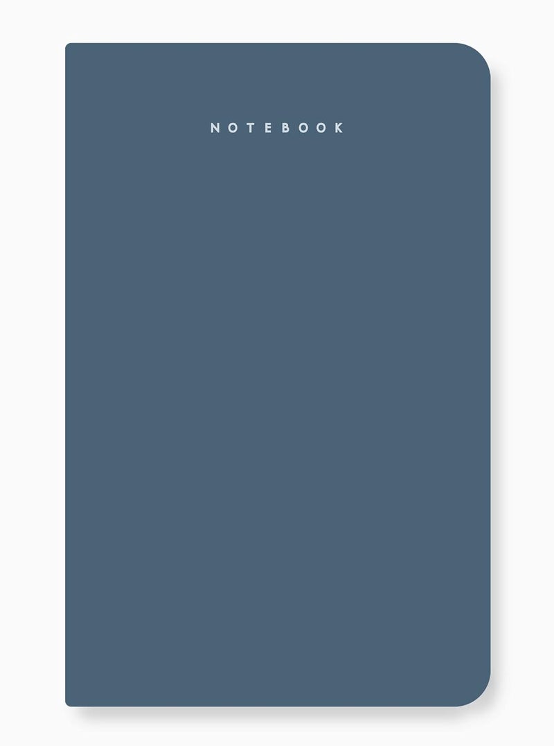 FACTOR NOTES دفتر A5: 90 جرام | مسطر | 160 صفحة (أزرق شتوي) - Image 1