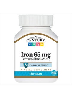 Iron 65 Mg Ferrous Sulfate 325 Mg Tablets, 120 Count (Pack of 2)