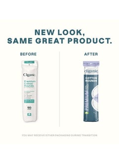 Cliganic Premium Cotton Rounds (100 Countx3), Makeup Remover Pads, Hypoallergenic, Lint-Free, 100% Pure Cotton  - Image 2