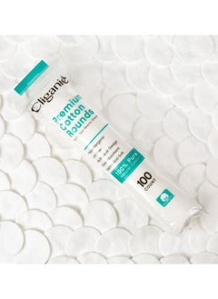 Cliganic Premium Cotton Rounds (100 Countx3), Makeup Remover Pads, Hypoallergenic, Lint-Free, 100% Pure Cotton  - Image 3