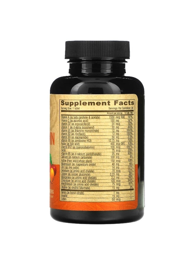 Deva, Vegan Multivitamin & Mineral Supplement with Greens, Iron Free, 90 Coated Tablets (Packaging may vary) - Image 2