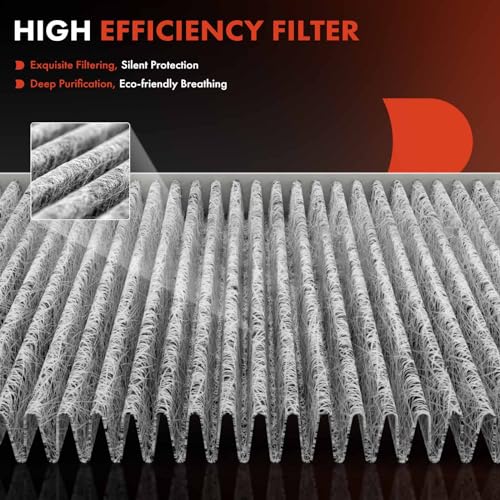 A-Premium Cabin Air Filter with Activated Carbon Compatible with Jeep, Dodge & Fiat Models - Compass 2017-2022, Renegade 2015-2023, Hornet 2023, 500L 2014-2020, 500X 2016-2023 - Behind Glove Box - Image 4