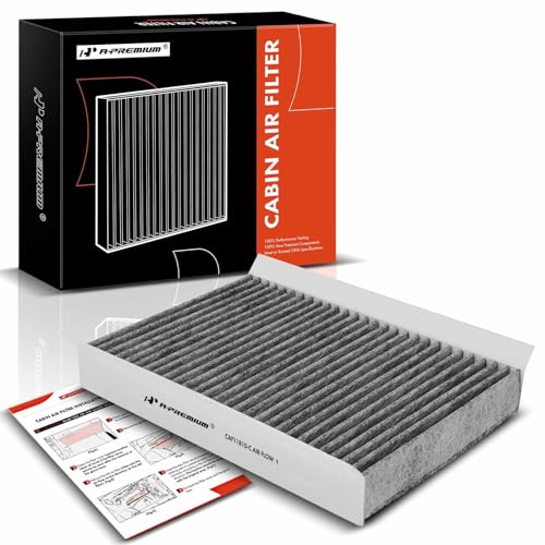 A-Premium Cabin Air Filter with Activated Carbon Compatible with Jeep, Dodge & Fiat Models - Compass 2017-2022, Renegade 2015-2023, Hornet 2023, 500L 2014-2020, 500X 2016-2023 - Behind Glove Box - Image 1