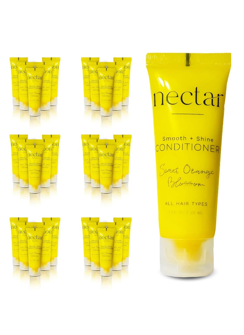 world amenities Nectar Bulk Conditioner  300 Count 1 oz  Sweet Orange Blossom Mini Travel Size Toiletries 100 Recyclable Tube with Flip Top Cap Hotel Amenities Airbnb Rentals 