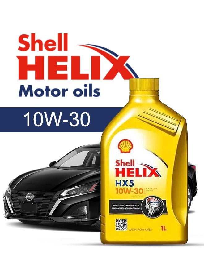Shell Engine Oil – For NISSAN Altima  2024 - 2012, 5 Liter,  10w30 Shell - With Engine Oil Filter -  2012 2013 2014 2015 2016 2017 2018 2019 2020 2021 2022 2023 2024