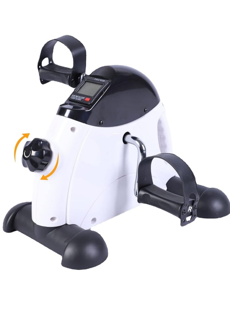 دواسة تمرين مع شاشة رقمية دواسة دراجة تمارين صغيرة للقدم والذراع والساق معدات صغيرة للمنزل والمكتب وكبار السن وإعادة التأهيل - Image 1