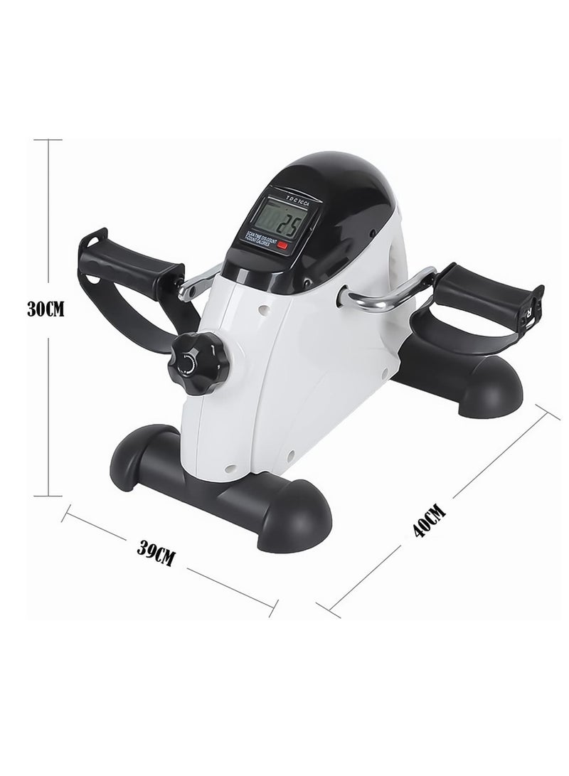 دواسة تمرين مع شاشة رقمية دواسة دراجة تمارين صغيرة للقدم والذراع والساق معدات صغيرة للمنزل والمكتب وكبار السن وإعادة التأهيل - Image 3