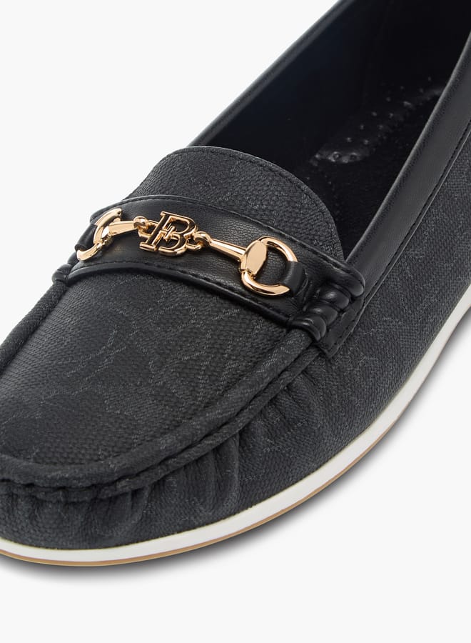 Flora Bella By Shoexpress Womens Buckle Loafers With Slip On Closure  - Image 4