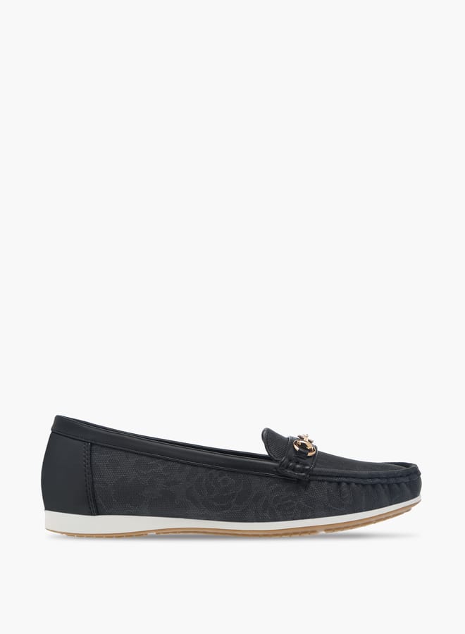Flora Bella By Shoexpress Womens Buckle Loafers With Slip On Closure  - Image 3