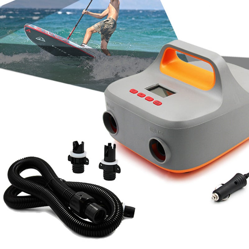 Electric SUP Air Pump 22 PSI 140-Watt High Power Digital LCD Display - Auto Shut Off Electric Air Pump for Outdoor Water Sports - Image 2