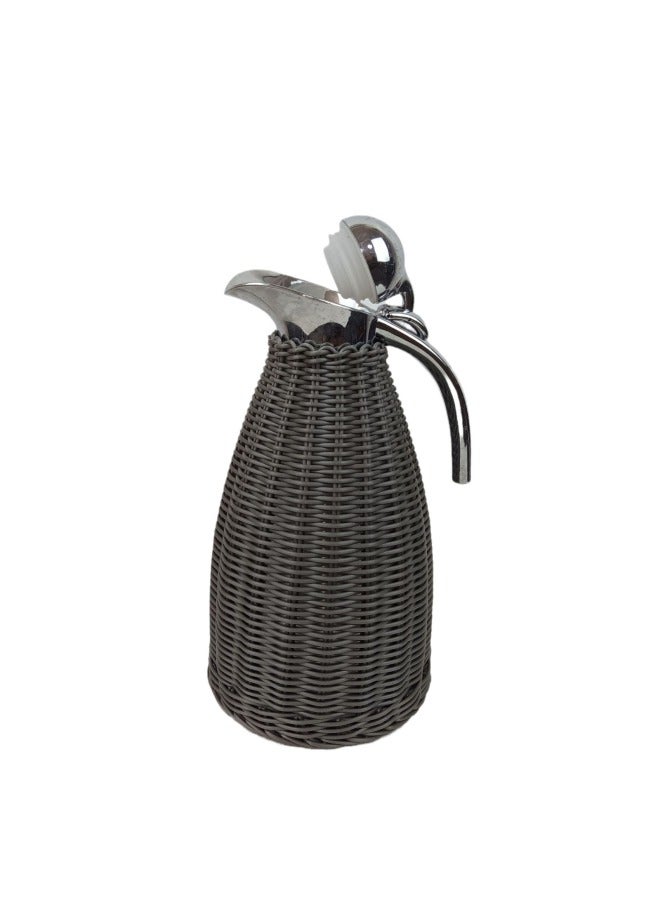 Imitation Rattan Hand Woven Kettle Coat Decoration Fresh Wind Simple Furniture Supplies-Colour:Grey-Capacity:201 Ordinary 1.5l - Image 5
