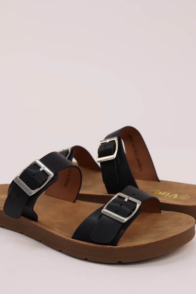Viny VINY Women's Everyday Comfort Flat Sandals | Soft Lightweight Casual Walking Sandals for Daily Wear, Beach, Poolside, Casual Outings, Outdoor Activities, Travel & All-Day Comfort | Available in 8 Colors