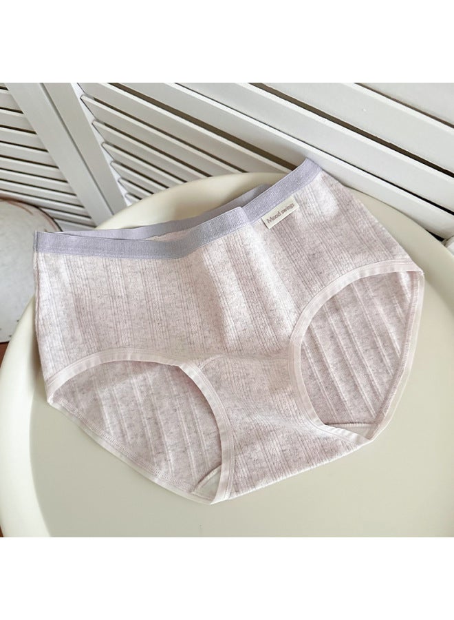 Underwear Women's Pure Cotton Briefs  New Antibacterial Cotton Crotch Seamless Mid-waist Large Size Fat MM Girls Shorts
