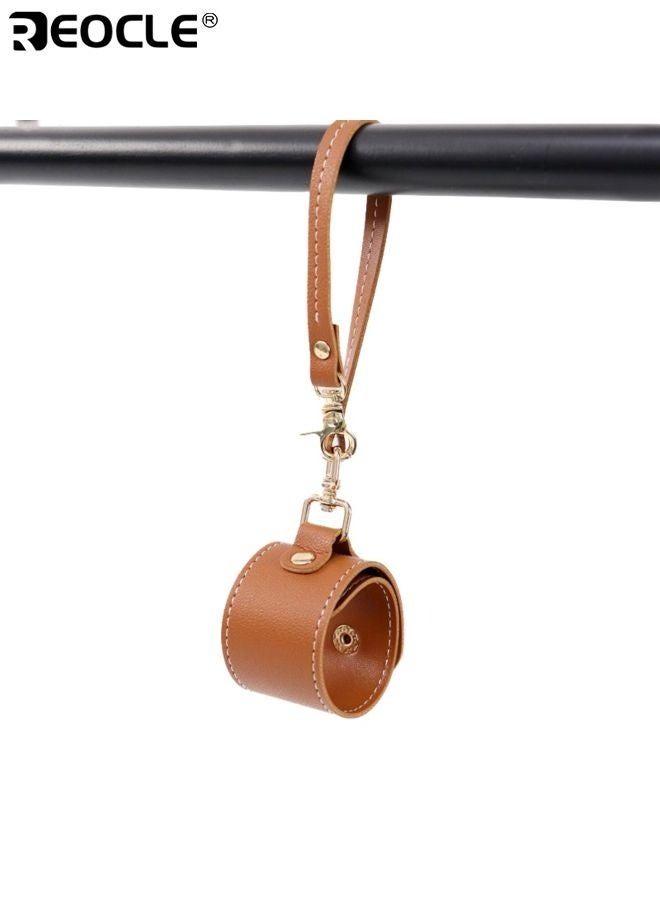 REOCLE Leather Glove Holder with Clasp Design and Adjustable Strap Multi Purpose Organizer with Durable Material for Handbag Outdoor Camping Use - Image 2