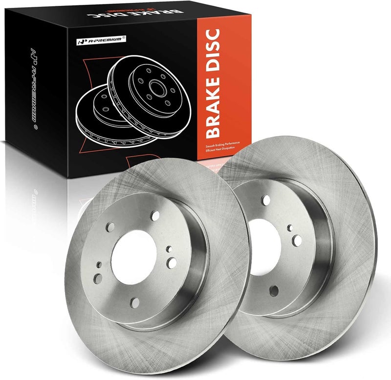 A-Premium 10.94 inch Rear Solid Disc Brake Rotors - Image 1