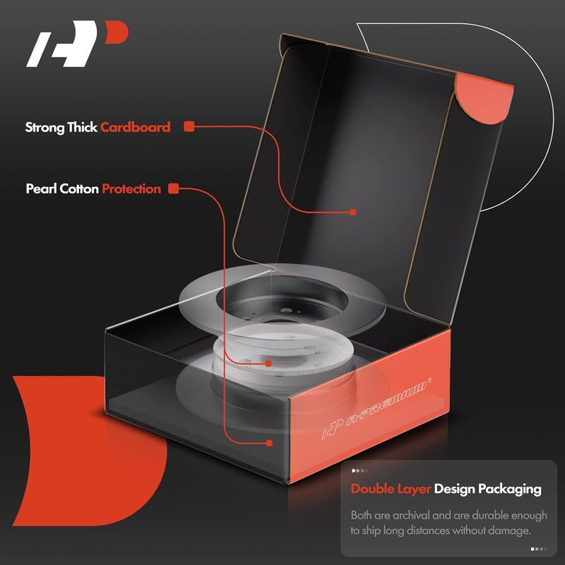 A-Premium 10.94 inch Rear Solid Disc Brake Rotors - Image 4