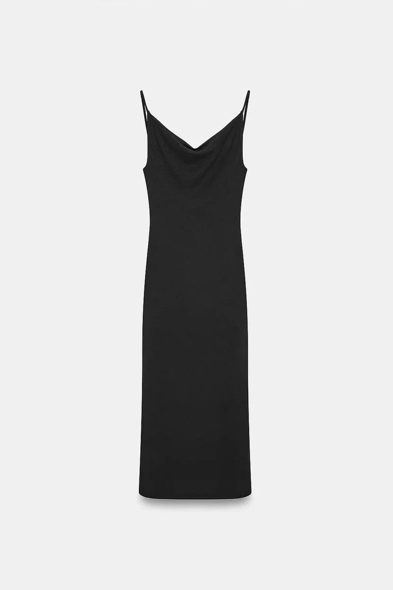 ديلفين DILVIN Sleeveless Midi Slip Dress