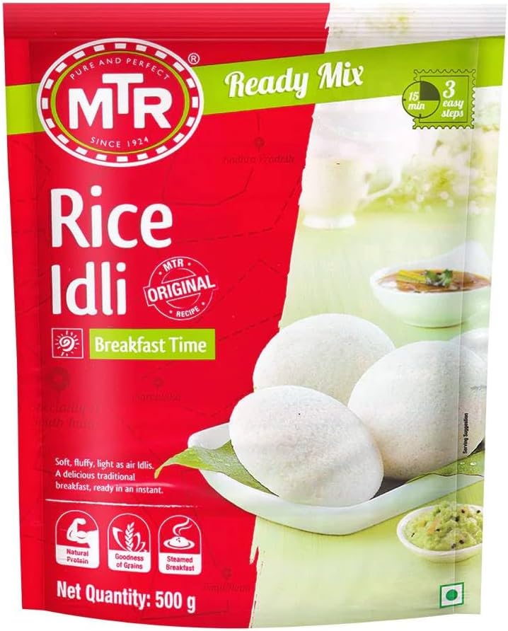 MTR Rice Idli Ready Mix, 500 g - Instant Traditional Breakfast - Image 1