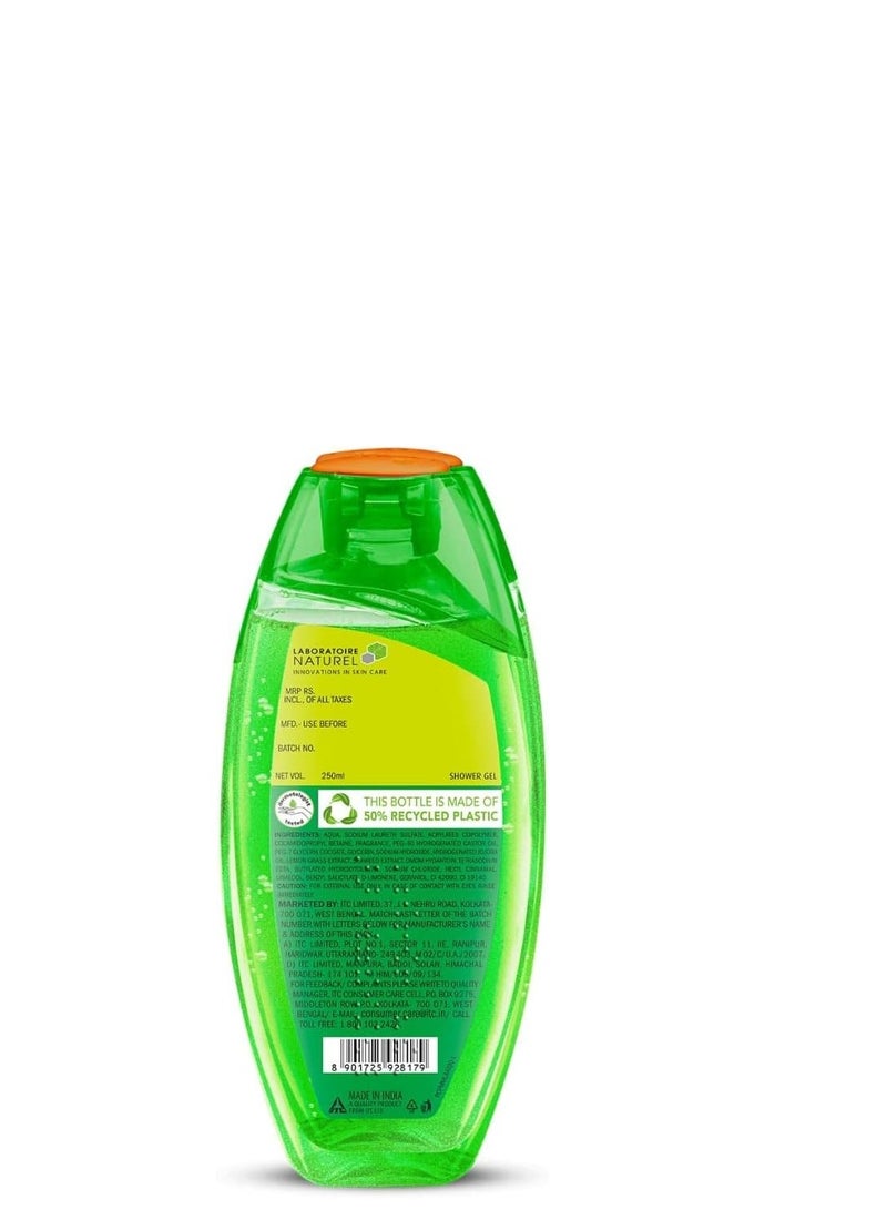 فياما جل الاستحمام فيماما، غسول الجسم بعشب الليمون والجوجوبا مع مرطبات البشرة لبشرة ناعمة، 250 مل، عبوة من 3 قطع - Image 2