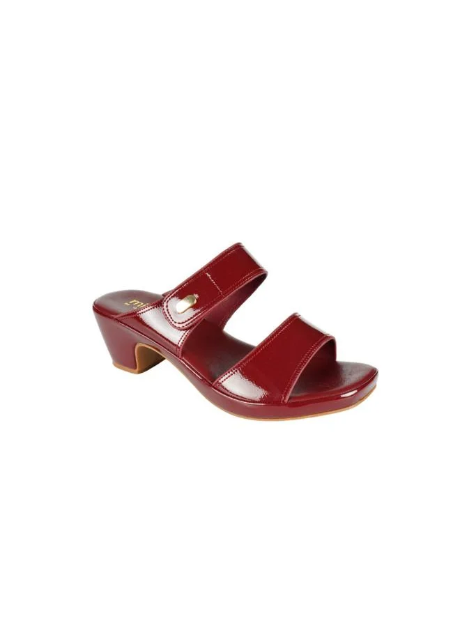 Michelle Morgan 092-2806 Michelle Morgan Ladies Block Heel Sandals 114ZD121  Bordo