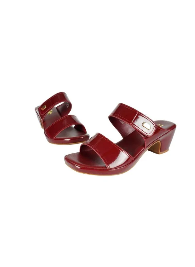 Michelle Morgan 092-2806 Michelle Morgan Ladies Block Heel Sandals 114ZD121  Bordo