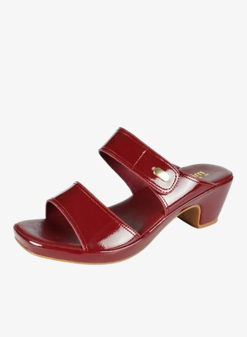 Michelle Morgan Bordo 092-2806 Michelle Morgan Ladies Block Heel Sandals 114ZD121  Bordo for Women | Best Price UAE