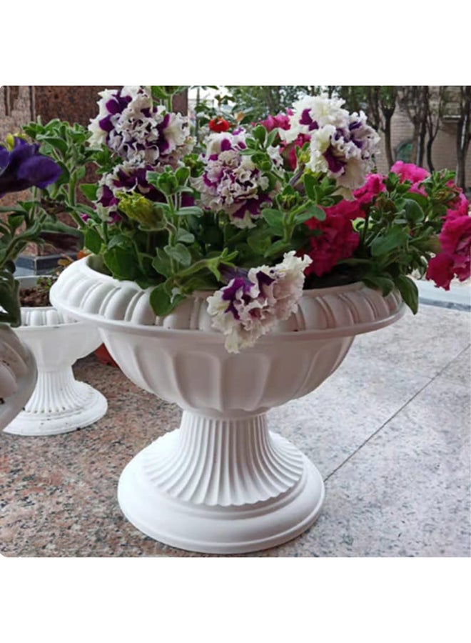 HOME TASTE Plastic Plant Flower Seedlings Nursery Pot - Decorative Garden Pots Flower - Modern Decorative Gardening Containers - Image 1