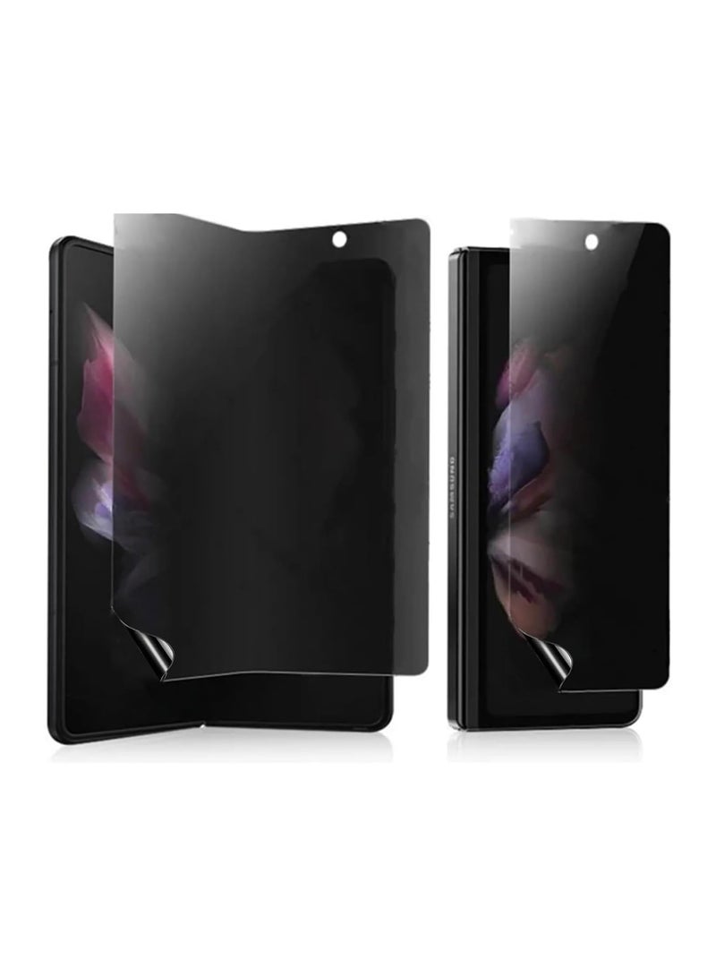 (2 pieces) Compatible with Samsung Galaxy Z Fold 7 Privacy Screen Protector (inner screen + front screen) Hydrogel film - Image 1