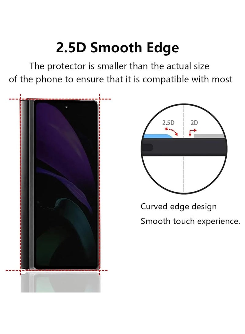 (2 pieces) Compatible with Samsung Galaxy Z Fold 7 Privacy Screen Protector (inner screen + front screen) Hydrogel film - Image 4