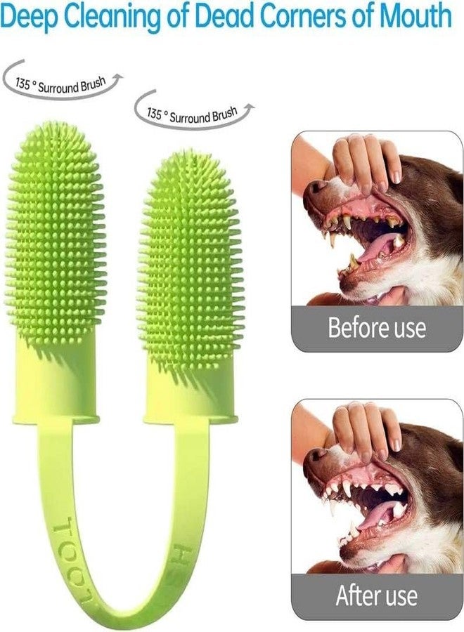 ARK AQUATICS فرشاة أسنان للقطط والكلاب من آرك أكواتيكس لتنظيف الأسنان (فرشاة أسنان مزدوجة) - عبوة من قطعة واحدة | شعيرات ناعمة لسهولة العناية بالأسنان | فرشاة أسنان مناسبة للكلاب والجراء والقطط والحيوانات الأليفة الصغيرة - Image 5