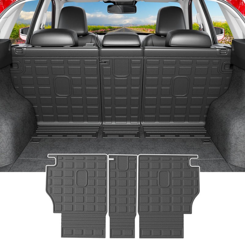 powoq Backrest Mat Compatible with 20172025 Mazda CX5 Cargo Liner Back Seat Protector Replacement for 20172019 2020 2021 2022 2023 2024 2025 Mazda CX5 AccessoriesFit 20172024 Rear Backrest Mat - Image 2