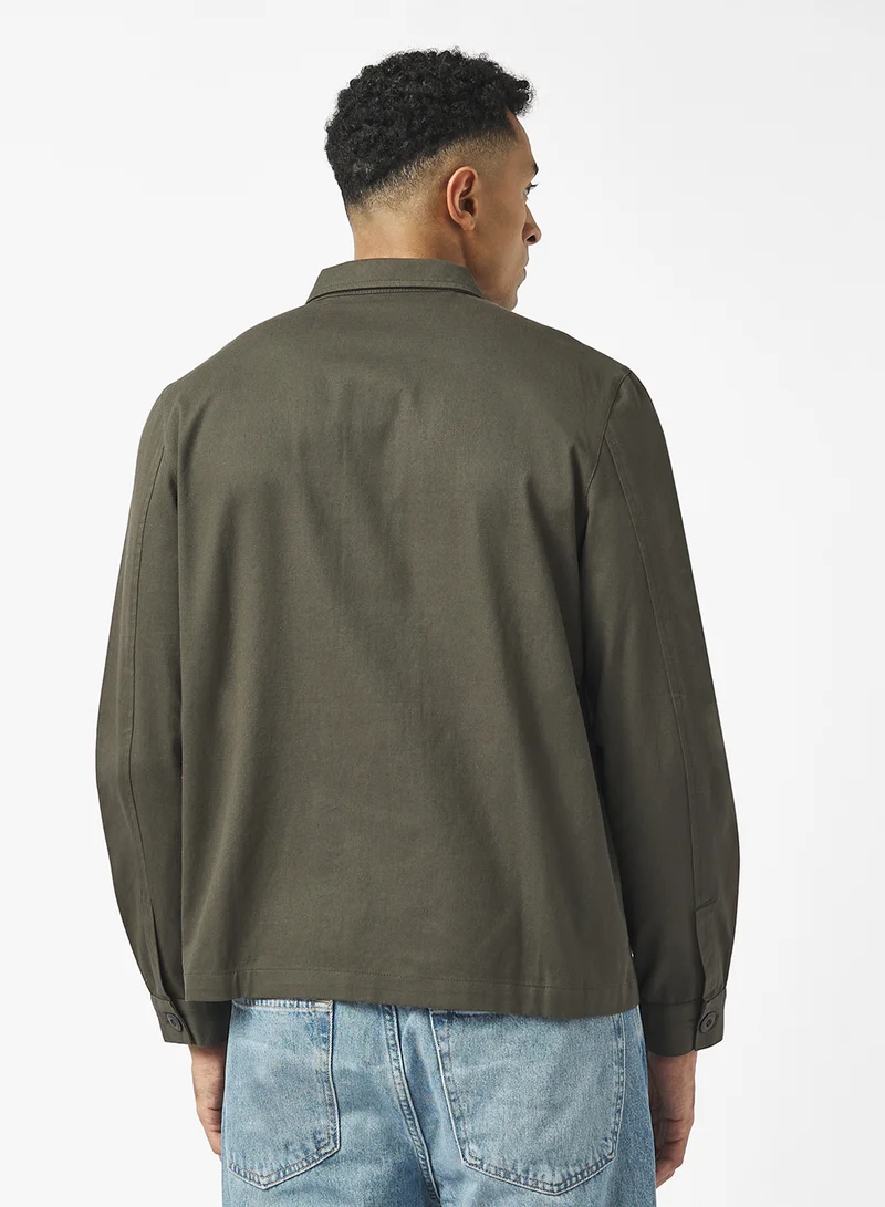 برايف سول Button Through Pocket Design Shacket