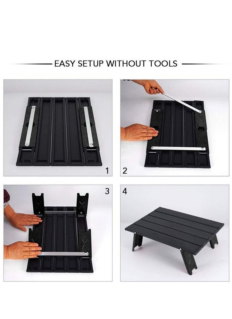 XiuWoo 1-Piece Portable Ultralight Aluminum Folding Camping Table for Outdoor Picnic Beach Table with Carry Bag  - Image 3