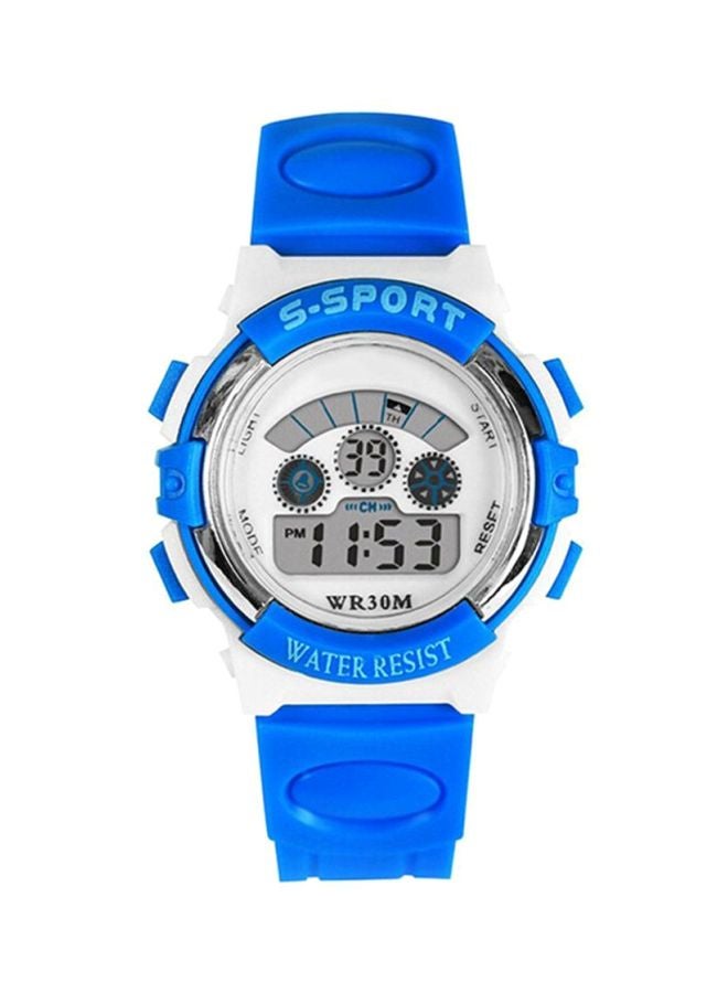 Kids' Water Resistant Digital Watch 11169 - 37 mm - Blue