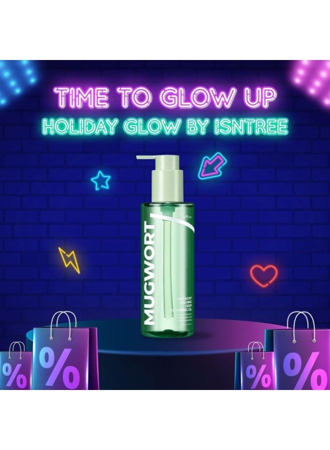 ISNtree IsNtree Mugwort Calming Deep Cleansing Oil 200ml, 6.76 fl.oz | Korean Oil Cleanser for Sensitive & Oily Skin | Lightweight & Non-Greasy | Soothing & Deep Cleansing | Vegan & Cruelty-Free Skincare - Image 3