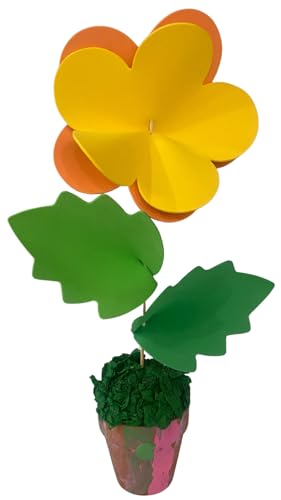 AoneFun قصاصات زهور - 24 قصاصة زهور من الفوم زينة الزهور لسبورة الإعلانات قصاصات زهور زينة الفصول الدراسية قصاصات زهور لتزيين الفصول الدراسية 6" أشكال متوسطة كبيرة مقطوعة بالقص - Image 2